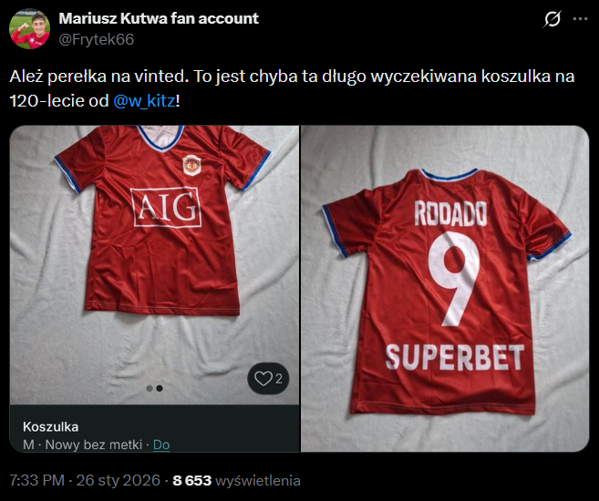 HIT! Oto koszulka ''Manchesteru United'' z POLSKIM AKCENTEM na Vinted xD